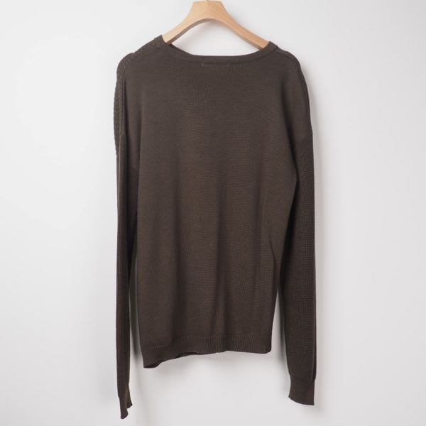 多種編みアシンメトリーニット