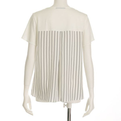 バックストライプ柄タックカットソー