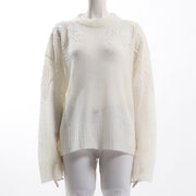 刺繍デザインシアーニット