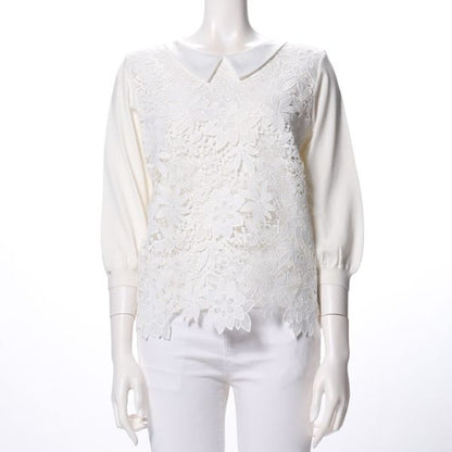 異素材ミックスカットソー