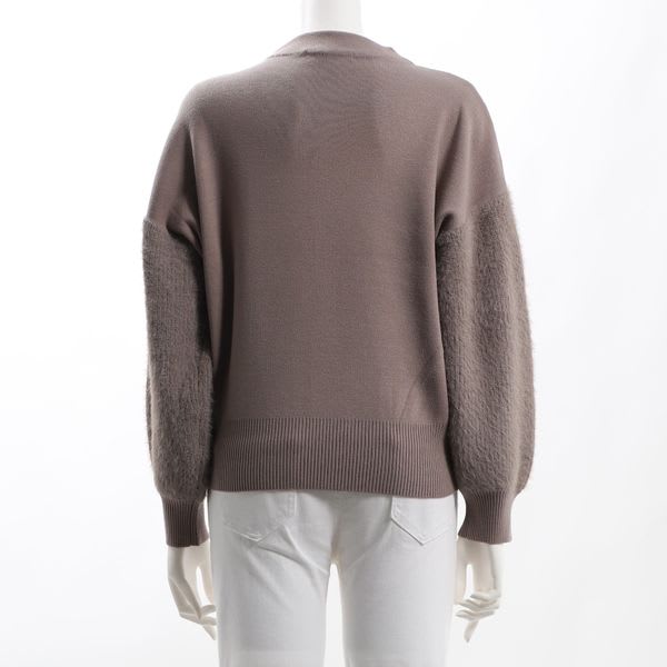 袖切り替えニット