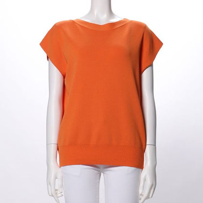 シンプルデザインフレンチスリーブニット