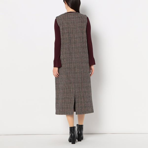 ミニ千鳥チェックジャンパースカート