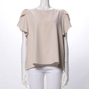 ペタルスリーブブラウス