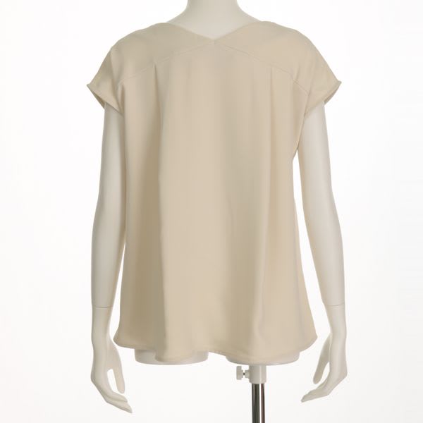 Vネックシンプルブラウス