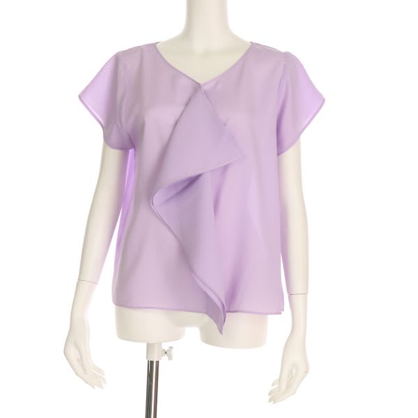 フロントフリルデザインブラウス