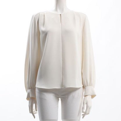 Vネックボリューム袖ニット