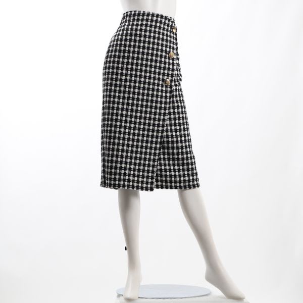 ツイードラップタイトスカート