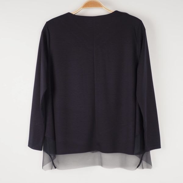 裾異素材切替えカットソー