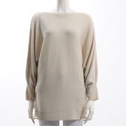 スラッシュドネックドルマンスリーブニット