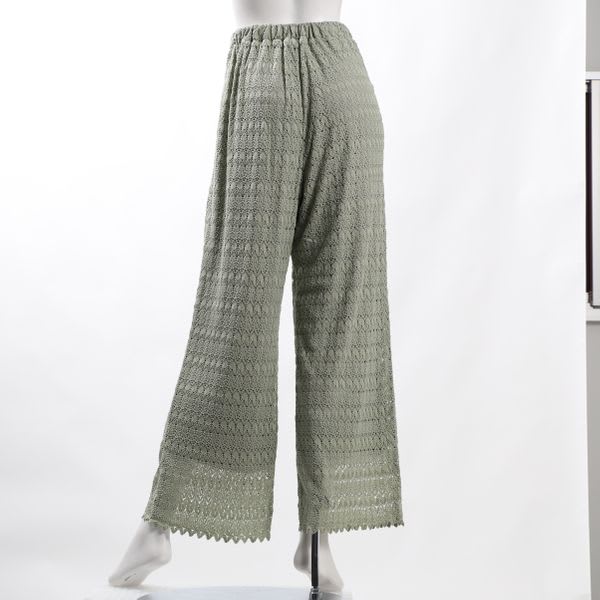 幾何リーフ総レースパンツ