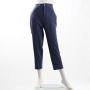 ウエストボタンデザインテーパードパンツ