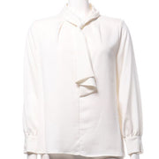 ボウタイカフス袖ブラウス