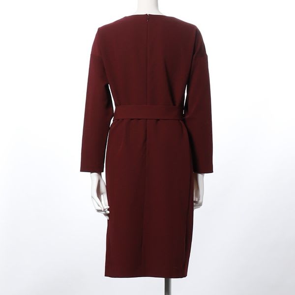 DカンベルトドロップショルダーIラインワンピース