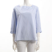 ストライプ柄ブラウス