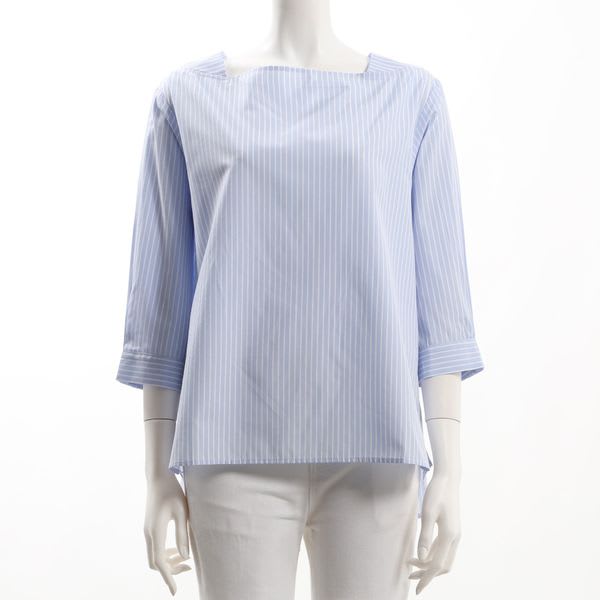 ストライプ柄ブラウス