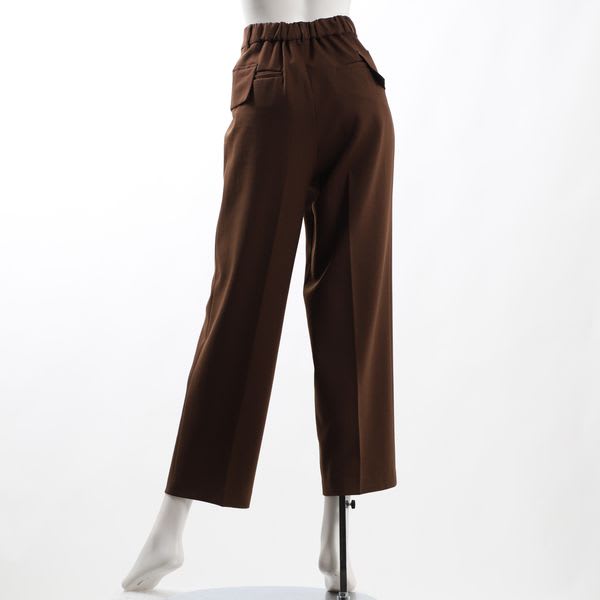 フラップデザインストレートパンツ