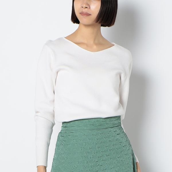 ハイゲージVネックニット