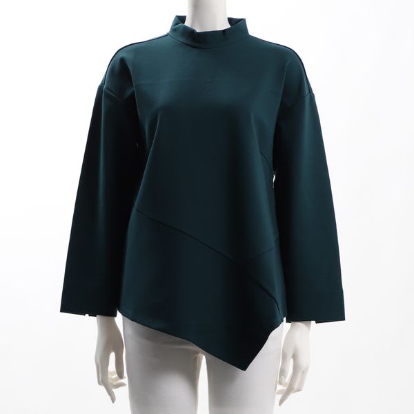 デザイン裾カットソー