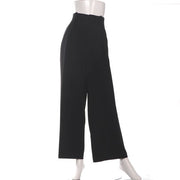 【接触冷感/UVカット】耐久防汚加工タックワイドパンツ