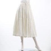 シャイニーサテンギャザースカート