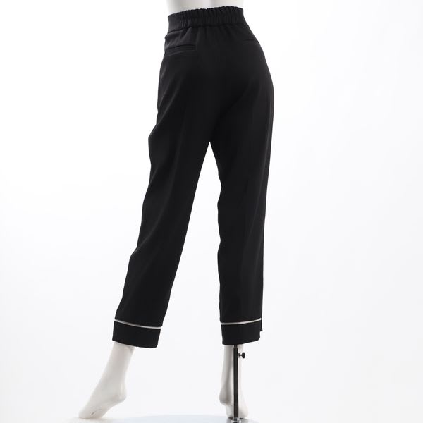 バイカラーデザインテーパードパンツ