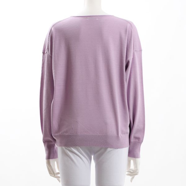 シンプルデザインVネックニット