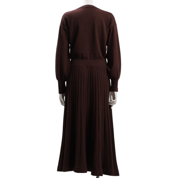 ふんわりお袖ニットワンピース