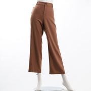 シンプルセミワイドパンツ