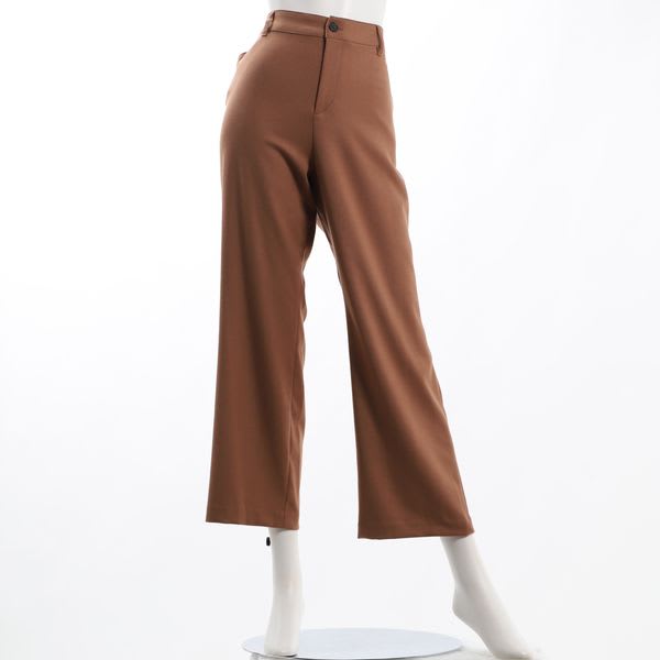 シンプルセミワイドパンツ