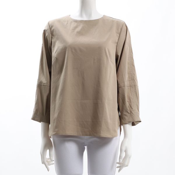 袖切り替えタックブラウス