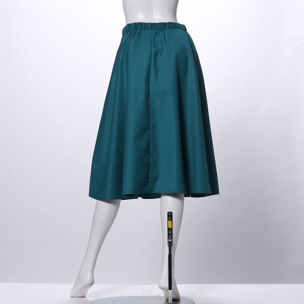 フロントリボンフレアスカート