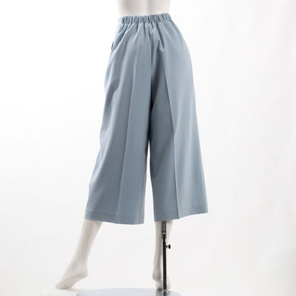 バックウエストゴム付きワイドパンツ