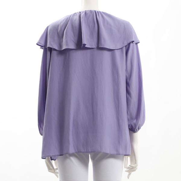 ケープ風フリルブラウス