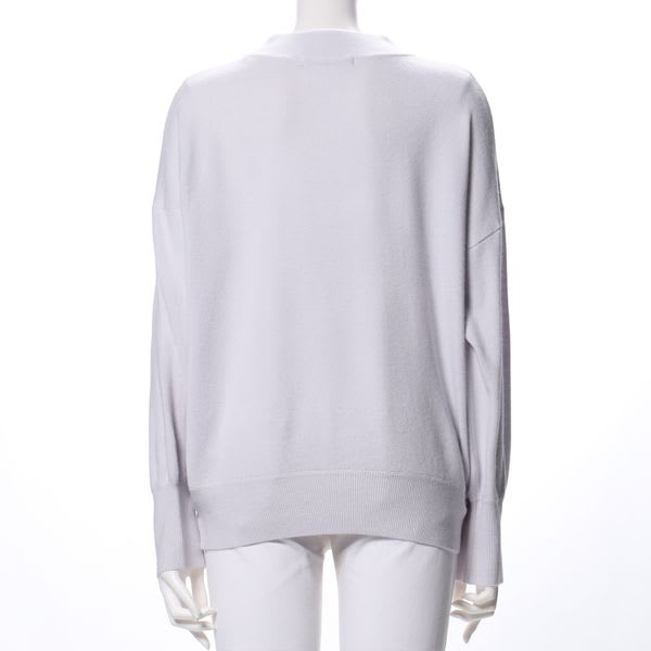 シンプルドロップショルダーニット