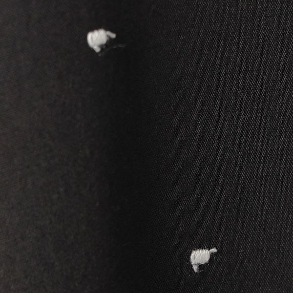 刺繍ドットAラインフレアワンピース