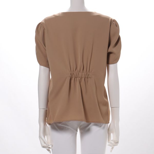 ふんわりお袖前開きブラウス