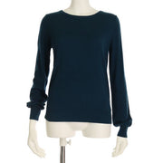 ベーシックラウンドネックニットプルオーバー