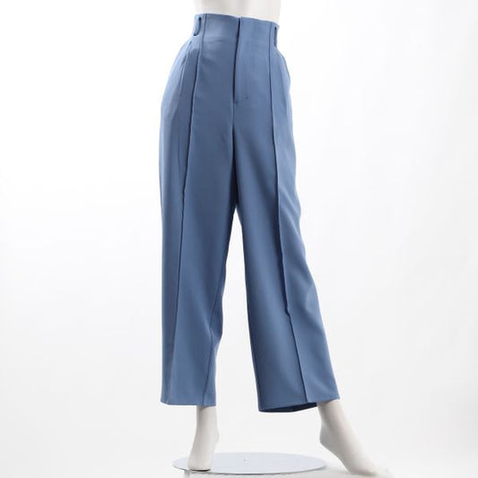 合繊平織ストレッチワイドパンツ