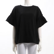 フリルカットソー