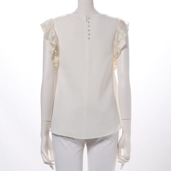 袖フリルブラウス