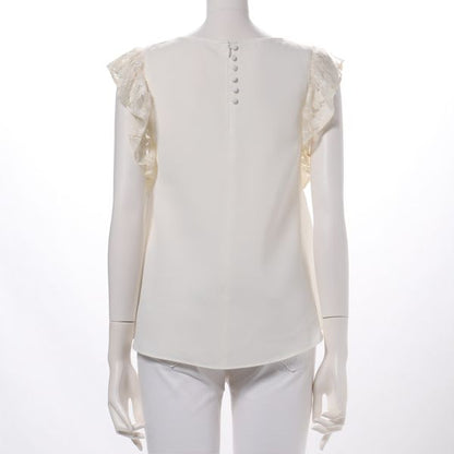 袖フリルブラウス