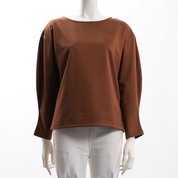 ふんわり袖ボートネックカットソー