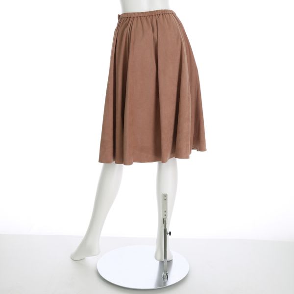スエード調スカート