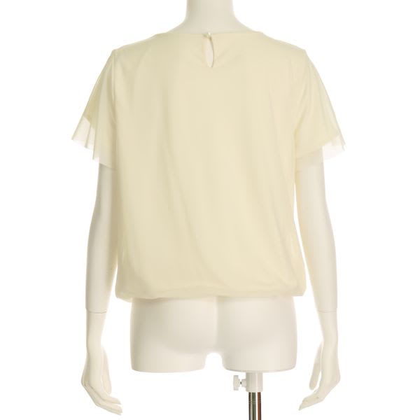 シフォン袖タック入りブラウス