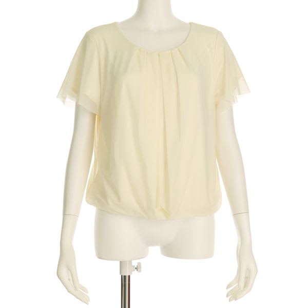 シフォン袖タック入りブラウス