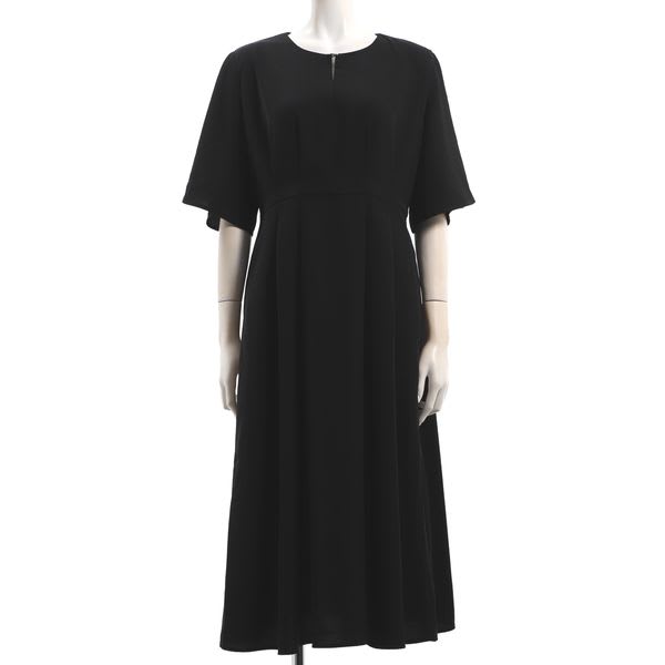 メタルパーツウエストタックワンピース