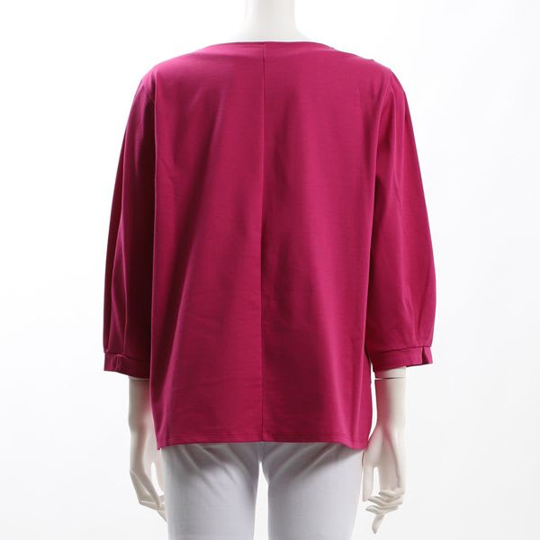 ボリュームスリーブサイドスリットカットソー