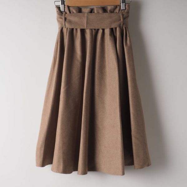 ベルト付きフィッシュテールスカート