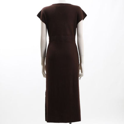 ウエストベルト付リブスカートワンピース